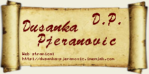 Dušanka Pjeranović vizit kartica